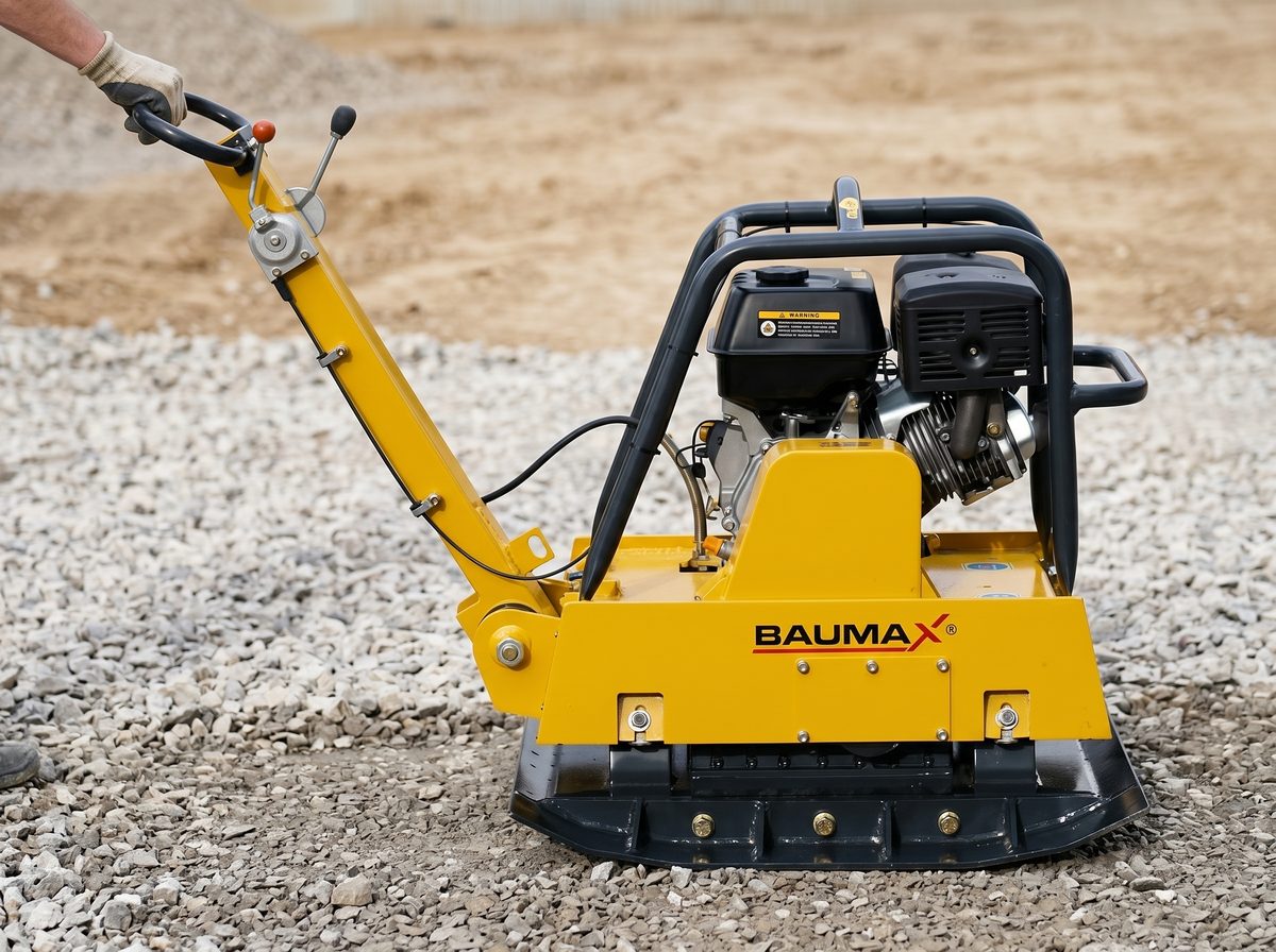 BAUMAX RVP38/67 darbībā &mdash; Pamatu blietēšana