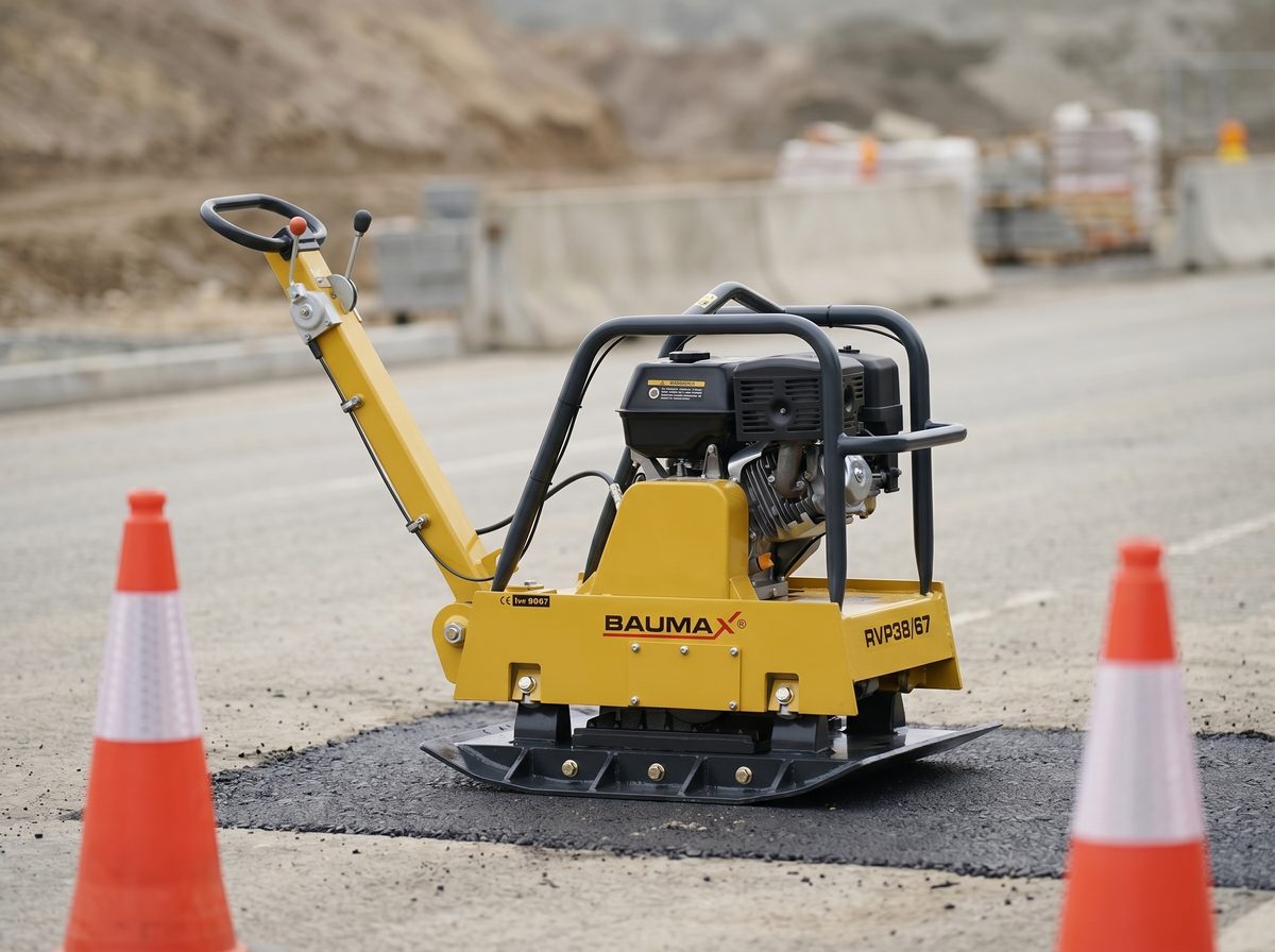 BAUMAX RVP38/67 darbībā &mdash; Asfalta remonts