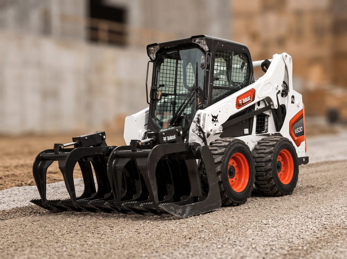 Bobcat S530 darbībā &mdash; Pagalmu planēšana