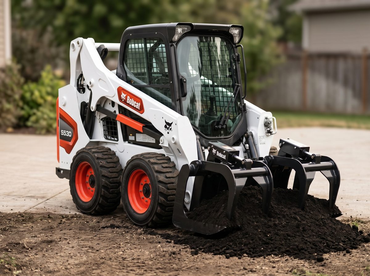 Bobcat S530 darbībā &mdash; Grunts izrakšana