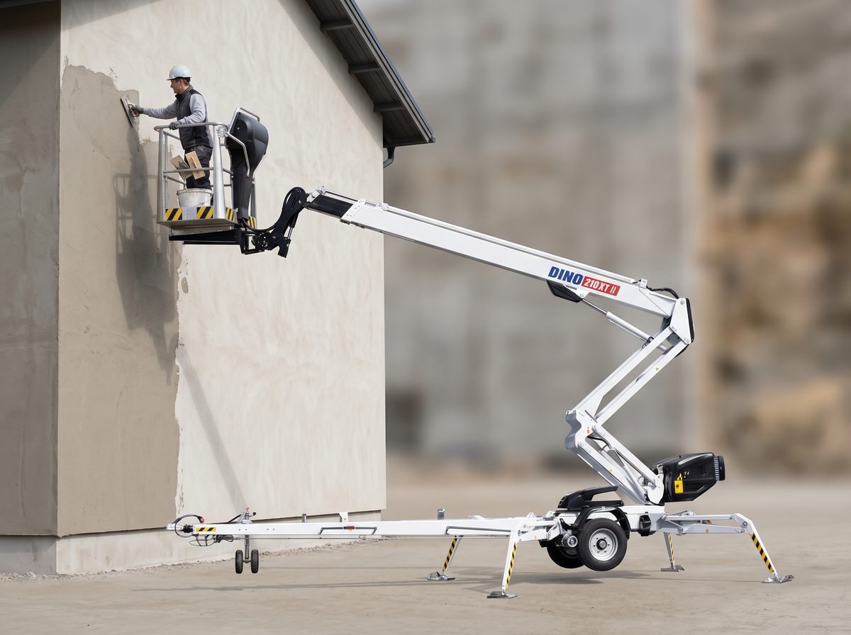 Dino 210 XT II darbībā &mdash; Fasādes apmetums