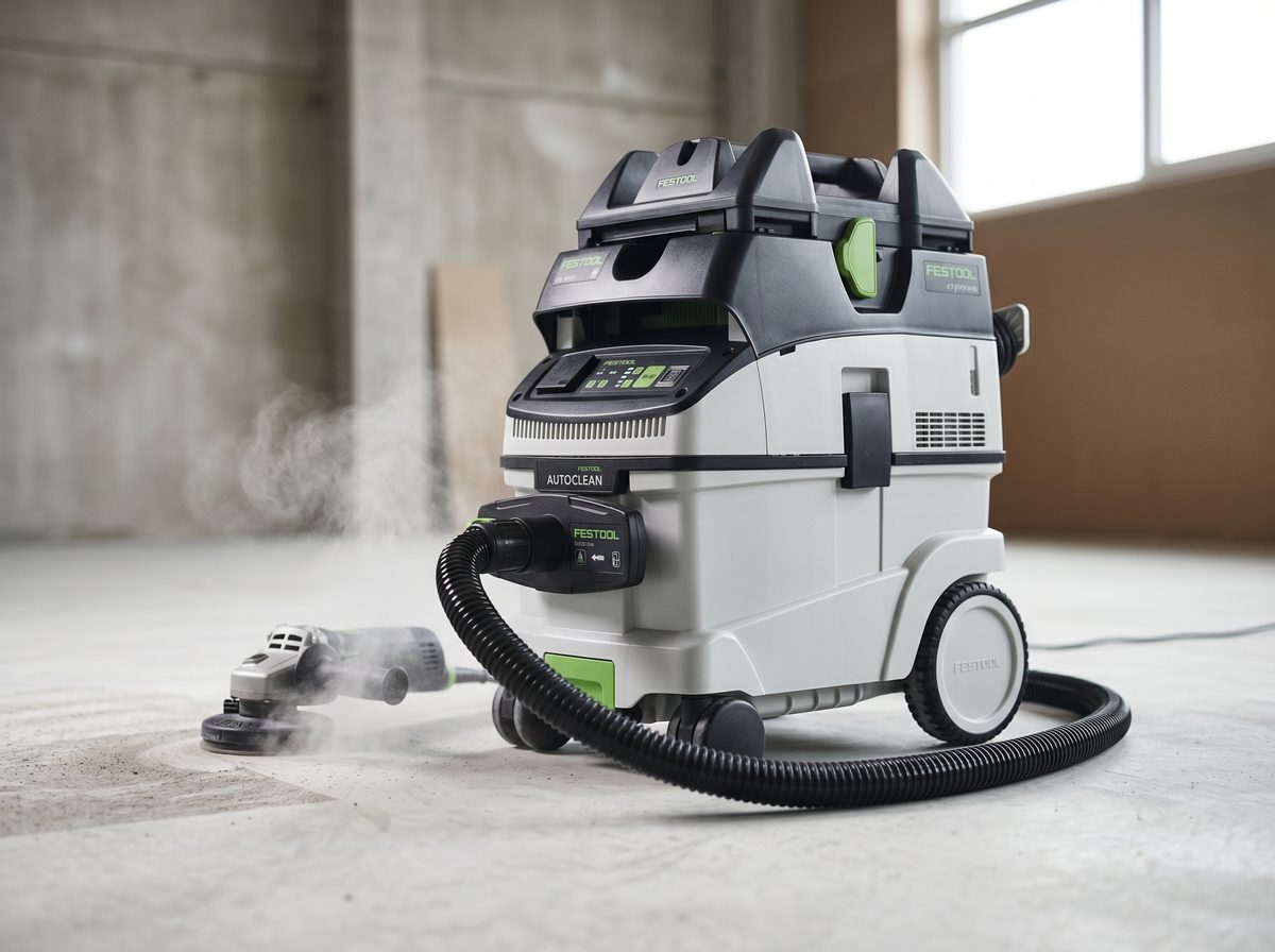 Festool CTL 36 darbībā &mdash; Betona slīpēšana