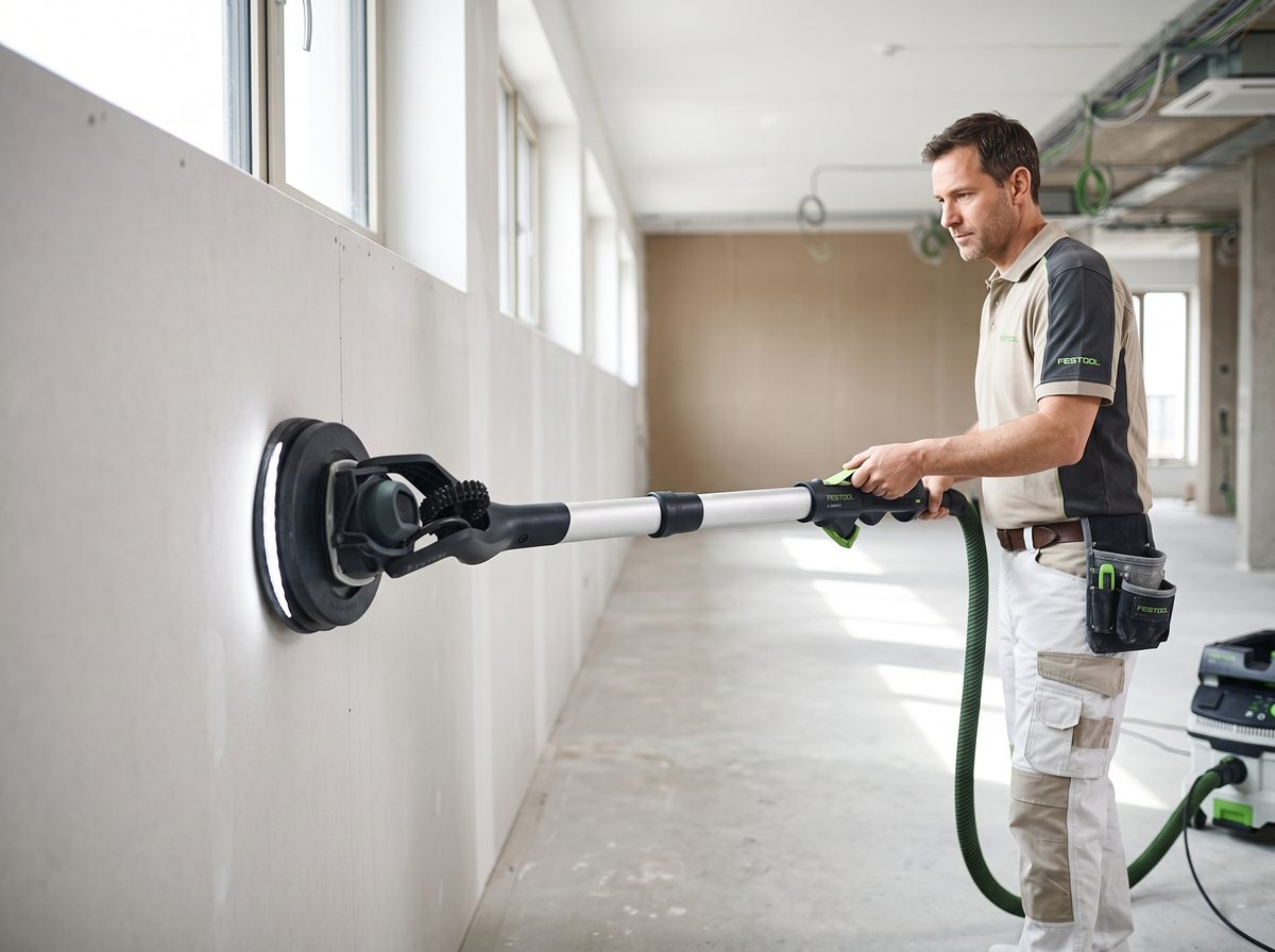 Festool Planex LHS 2 darbībā &mdash; Lielas platības