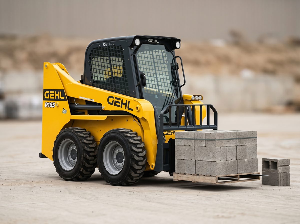 Gehl R165 darbībā &mdash; Smagie materiāli